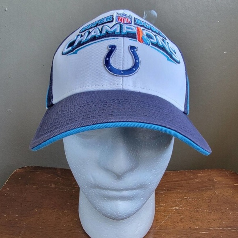 Indianapolis Colts NFL Super Bowl Champion‎ Reebok Adjustable Cap Hat White